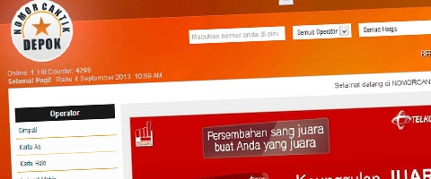 Jasa Pembuatan Website Bandung Murah  Jasa pembuatan website murah Bandung Nomor Cantik Nomorcantikdepok.com
