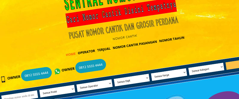 Jasa Pembuatan Website Bandung Murah Sentral Nomor Cantik Jasa pembuatan website murah Bandung Nomor Cantik Sentral Nomor Cantik